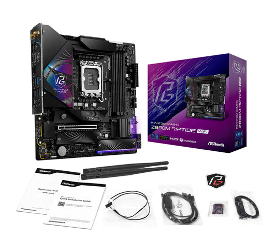 ASRock Z890M Riptide WiFi｜Intel Core Ultra対応 MicroATX DDR5マザーボード